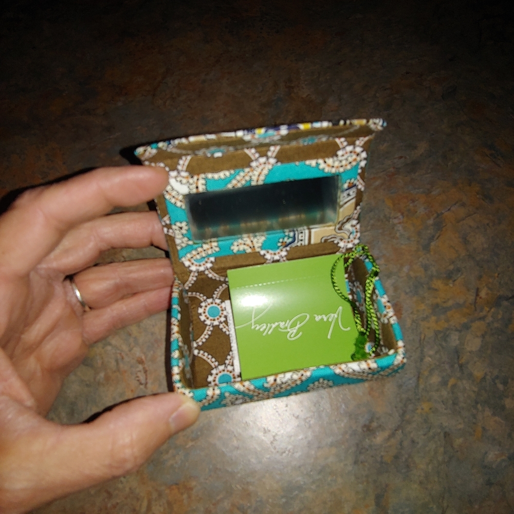 Vera Bradley lipstick case with mirror